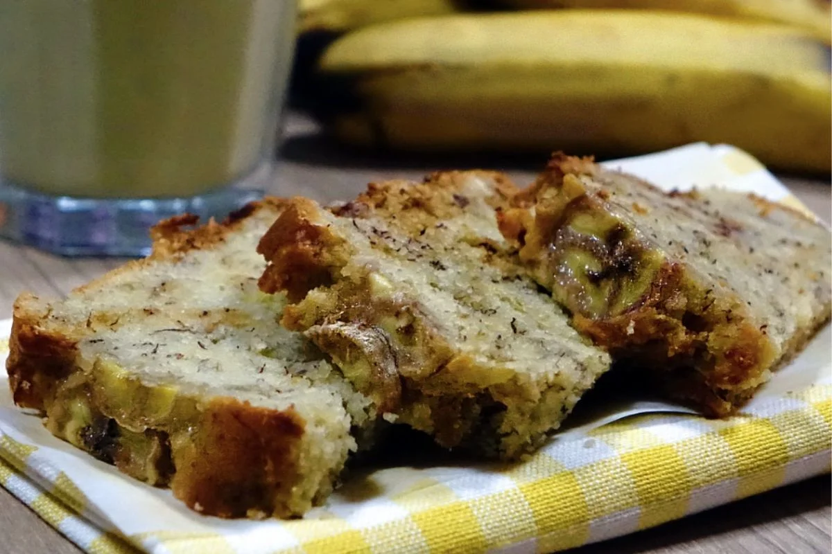 Bolo de Banana com Aveia Receita Fácil