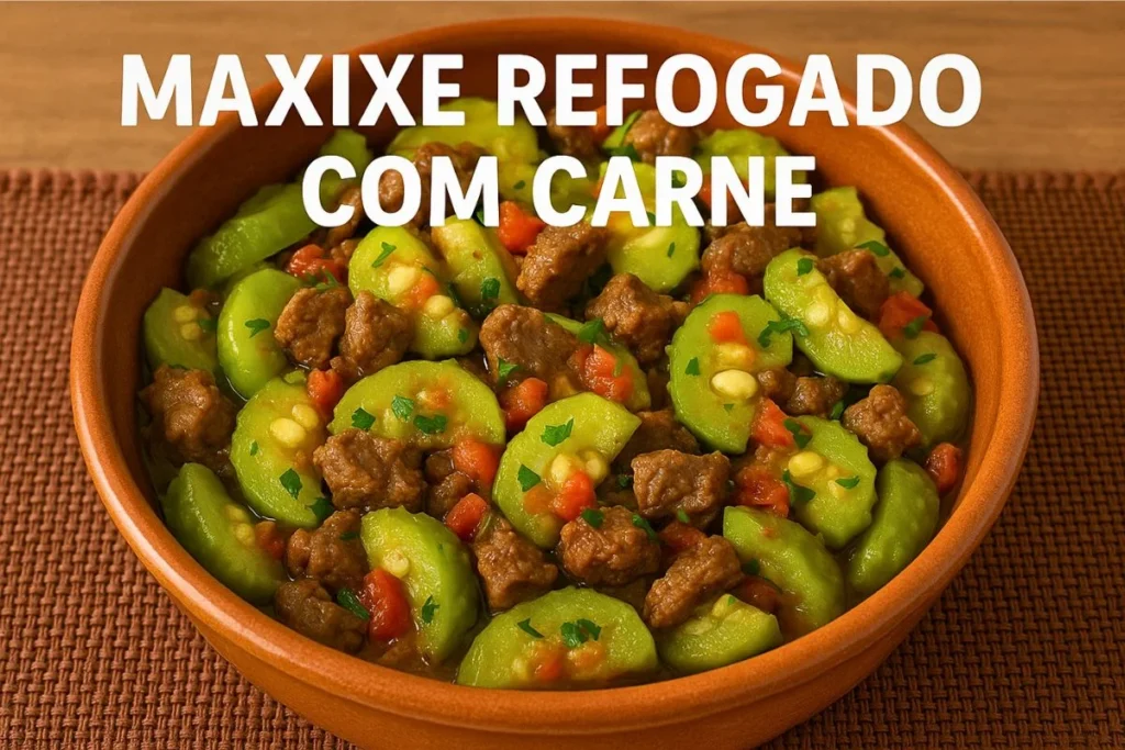 Maxixe Refogado com Carne
