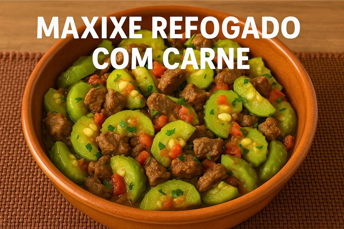 Maxixe Refogado com Carne