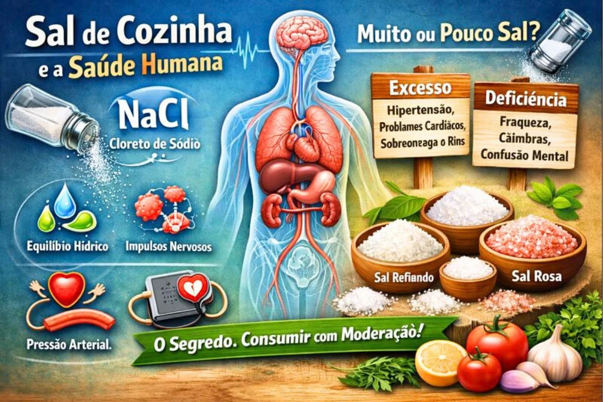 sal de cozinha e saúde humana